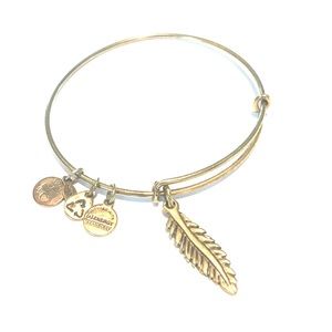 Alex and Ani feather bangle bracelet